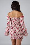 Rose mini dress